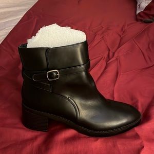 Ann Taylor Loft ankle boots in black. Never worn. Size 9.5